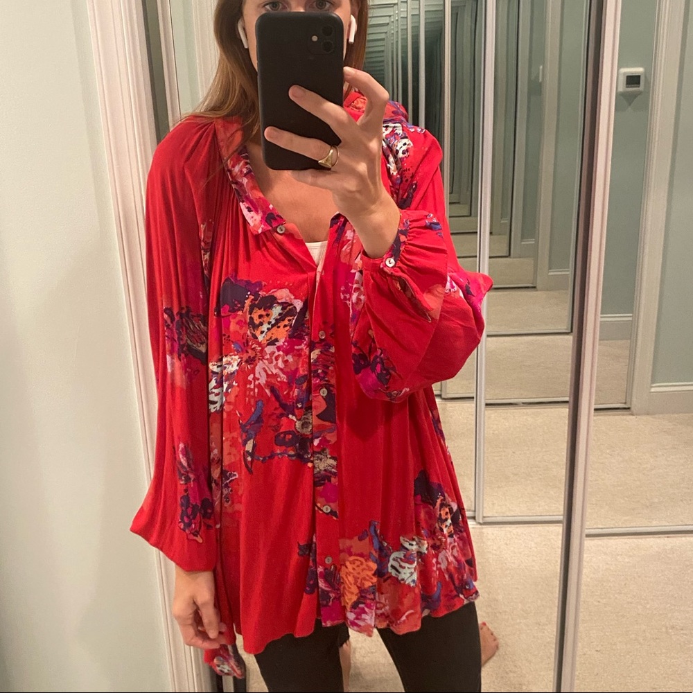 Free People Meadowlark Button-down S - Picture 8 of 9
